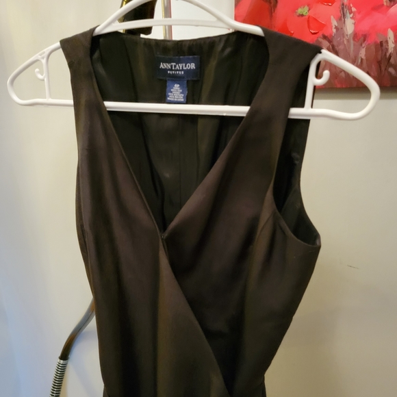 Ann Taylor Petite "Wrap-Around" Black dress, Size 4P, - Picture 2 of 6